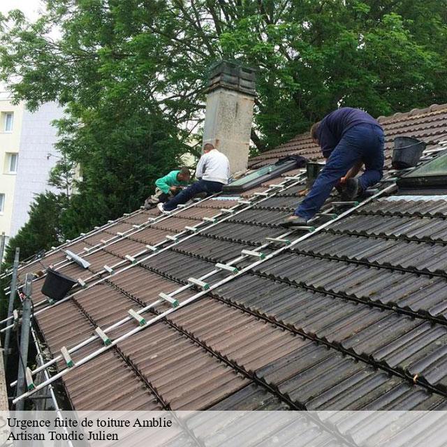 Urgence fuite de toiture  amblie-14480 Artisan Toudic Julien