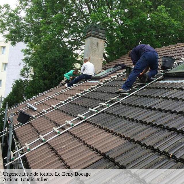 Urgence fuite de toiture  le-beny-bocage-14350 Artisan Toudic Julien
