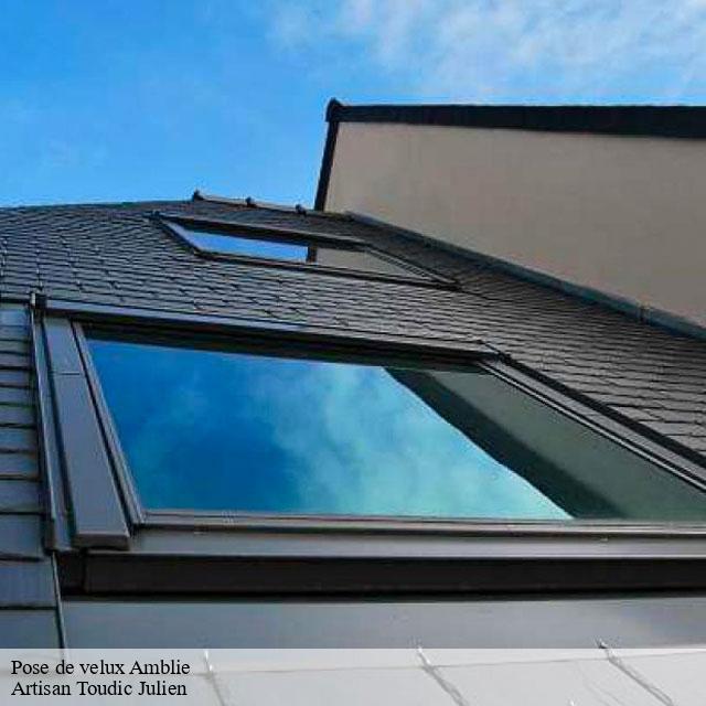 Pose de velux  amblie-14480 Artisan Toudic Julien